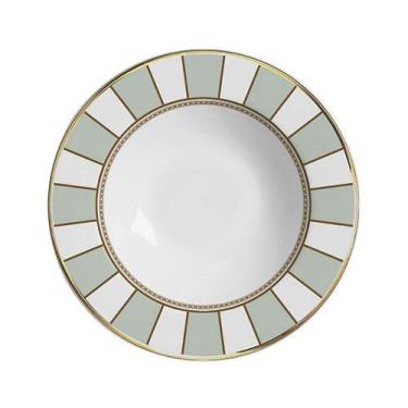 Imagem de Conjunto com 6 Pratos Fundo Venetian Filete Ouro Ø25cm - Alleanza Cerâ