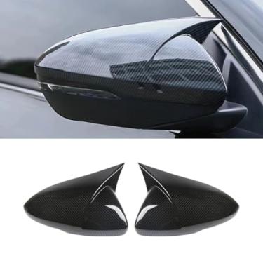 Imagem de Capa de proteção traseira para carro compatível com Regal 2017-2023 Kit de carroceria de acabamento de capa de espelho lateral acessórios de carro (aparência de carbono)