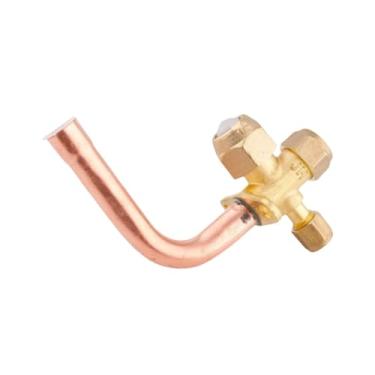 Imagem de IEUDNS Válvula de parada de ar condicionado, parada de alta e baixa pressão, manutenção robusta, fácil instalação, válvula de serviço de cobre de 90 graus, 12.7 Mm