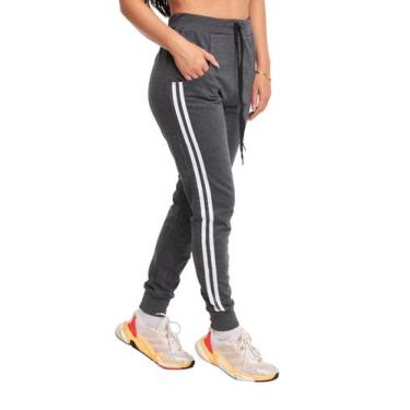 Imagem de Calça Moletom Konoa Feminina Jogger Slim M1F, P, Grafite, Feminino