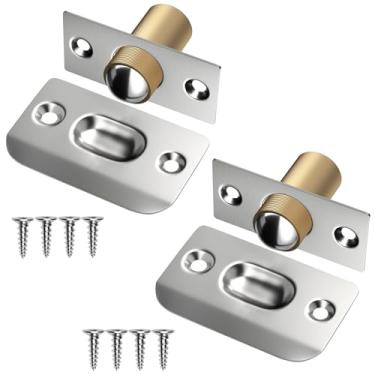 Imagem de Jiayi – Embalagem com 2 peças para porta francesa de armário, trava de bola de mola ajustável para porta de bola, trava de bola forte para tampa de porta invisível para porta de despensa