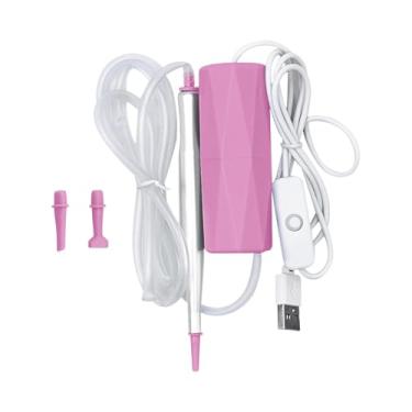 Imagem de Colaxi Caneta de pintura com e bomba de vácuo, ergonômica, silenciosa e fácil de usar, kits de arte com para iniciantes em projetos de, Rosa