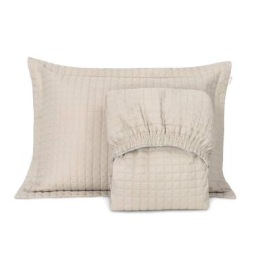 Imagem de Cobre Leito Solteiro Lavive Plaza Bicama 2Pçs Bege