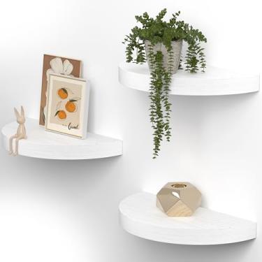 Imagem de Olakee Prateleiras flutuantes para parede, conjunto de 3 prateleiras de parede de madeira rústica de 39 cm para banheiro, quarto, sala de estar, cozinha, escritório – prateleiras decorativas