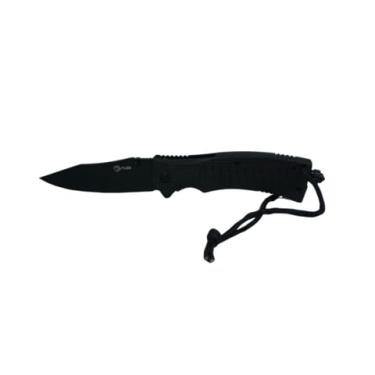 Imagem de AVB Canivete Tático F167A, Lâmina 10cm, Aço Inox 420, Trava Liner Lock, Cabo em Polímero, Preto