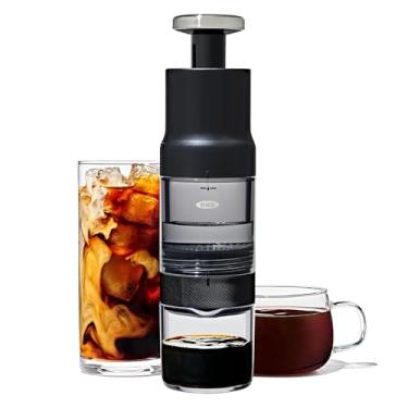 Imagem de OXO Brew Rapid Brewer – cafeteira portátil, fermentação rápida manual quente e fria, cafeteira portátil pequena, cafeteira de viagem compacta