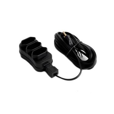Imagem de Extensão Elétrica Bipolar 5 Metros com 3 Tomadas 10A Bivolt Preta Ideal para Uso Residencial