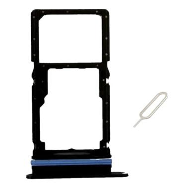 Imagem de UPONEW Para Samsung Galaxy A16 4G SM-A165F SM-A165M Bandeja de cartão SIM e suporte de cartão SIM Micro SD Peça de reposição para recipiente (preto)