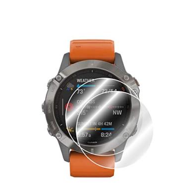 Imagem de IPG Para Garmin Fenix 6 - Protetor de tela de hidrogel Pro-Solar-Sapphire Watch (2 unidades) Película transparente HD invisível, antiarranhões, autorreparação/sem bolhas para Fenix 6