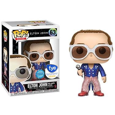 Imagem de Funko Pop! Rocks Elton John Red White & Blue #63 (Glitter)