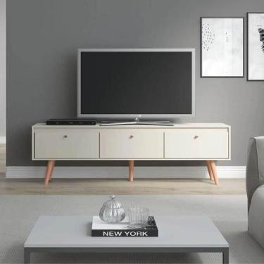 Imagem de Rack Para TV Até 75 Polegadas Memphis Champagne - Soluzione Móveis