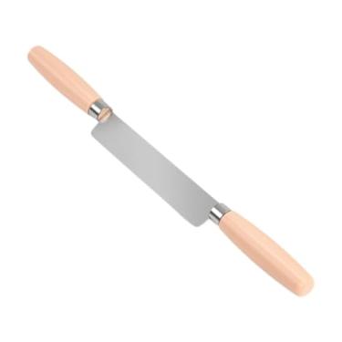 Imagem de Kokiya Removedor de braço de guitarra, cunha de remoção, manutenção de braço de guitarra, nivelamento, aço inoxidável com cabo de madeira, removedor de de