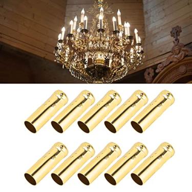Imagem de Tubos de Metal Com Suporte para Lâmpada de Vela E14-10 Peças 25x80mm Acessórios de Iluminação para Lustres, Luzes de Velas, Projetos DIY (Yongjin elétrico)