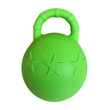 Imagem de ＡＷＨＡＯ Bola de brinquedo para cavalos, treinamento equino para cães de médio e grande, suprimentos para animais de estimação com alça, brinquedo para