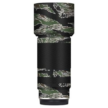 Imagem de Película para câmera protetora de lentes antirarranhões adesivo para tamron 70-300 mm F4.5-6.3 adequado para Nikon Mount 70 300 (Camuflagem com listras de íger)