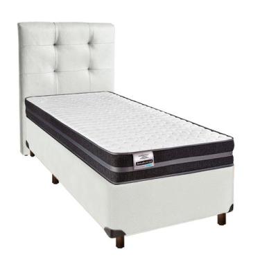 Imagem de Conjunto Cama Box Branco Solteiro + Colchão Molas Ultralastic Bogota I