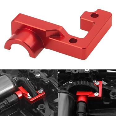 Imagem de ShareGoo Aluminum Open-Ended Gearbox Cover Metal Shaft Bearing Holder Compatible with Tamiya TT02 1/10 RC Car Upgrade Parts (Red)