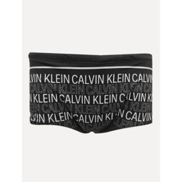 Imagem de Sunga Calvin Klein Swimwear Sash Brand Logo Chumbo-Masculino