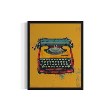 Imagem de Impressão de pôster de arte pop de máquina de escrever, pinturas de arte de parede retrô vintage para decoração de quarto e sala de estar. 43 (máquina de escrever, 40,6 x 50,8 cm, sem moldura)