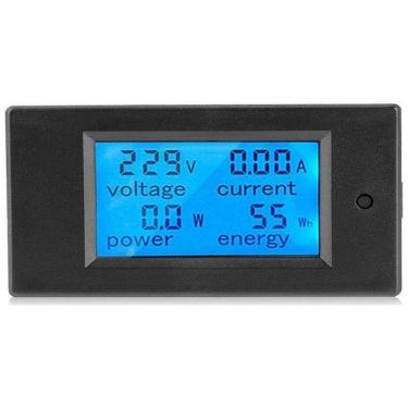 Imagem de Medidor de Consumo Potência Voltagem Amperagem 4x1 100A DC