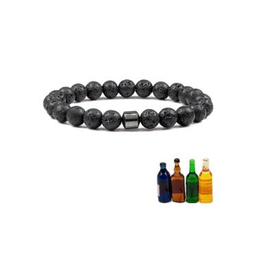 Imagem de Decixde Pulseira Glame antiálcool para homens e mulheres para parar de beber álcool pulseiras de alívio de estresse para homens e mulheres, Medium, Pedra, Sem Pedra Preciosa