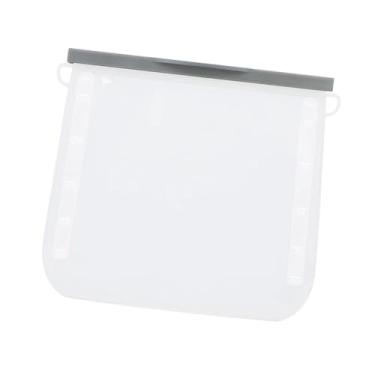 Imagem de ＫＬＫＣＭＳ Saco de armazenamento de alimentos de silicone, recipiente leve, vegetal, à prova de vazamento, lanche, leite, bolsa, bolsa de freezer reutilizável, Grande