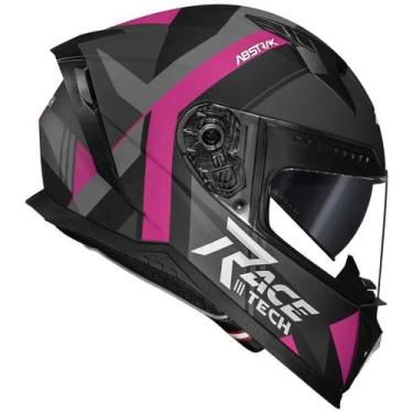 Imagem de Capacete Race Tech Volt Abstrak, Rosa, 62