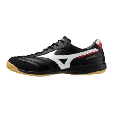 Imagem de Chuteira futsal mizuno morelia sala pro masculina, Preto e branco, 41
