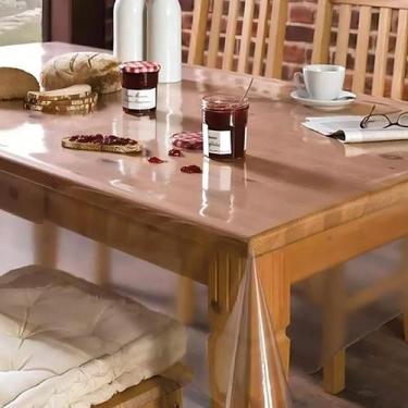 Imagem de Toalha de Mesa de Plástico Pvc 4 6 8 10 12 Lugares Transparente Crista