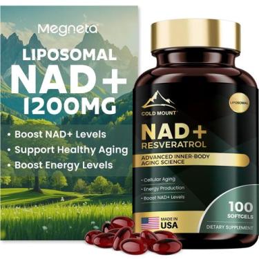 Imagem de Suplemento MEGNETA Lipossomal NAD+ 1200 mg com resveratrol trans