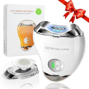 Imagem de Cortador de unhas elétrico ROVLET com luz LED e lixa de unhas