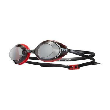 Imagem de Óculos de Natação TYR Vectra Racing Preto/Vermelho Lente Fumê
