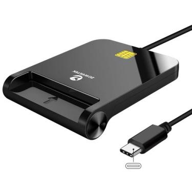 Imagem de Leitor de cartões ZOWEETEK CAC USB-C Military para Windows/Mac/Linux