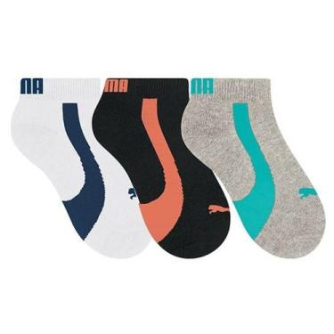Imagem de Meia Selene Puma Infantil Sapatilha 2710.002, Preto cinza, 258