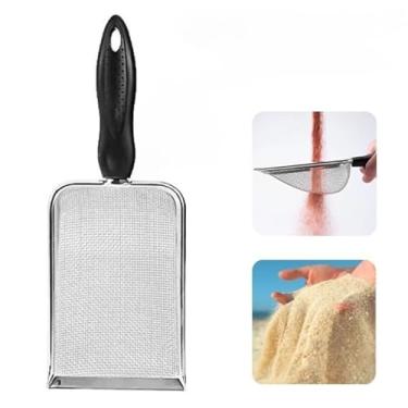 Imagem de Pá para Areia de Gatos Pazinha Higiênica Prática com Peneira Coletora Limpeza de Areia para Animais Antiderrapante(2mm)