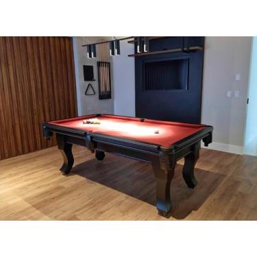 Imagem de Mesa de Sinuca - 2,20x1,20 - Nelson Bilhares, Bordô