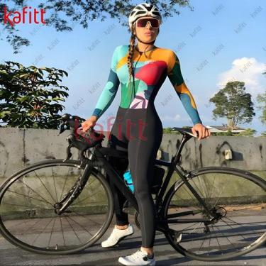 Imagem de Calça de Ciclismo Feminina Kafitt - Manga Longa para Outono/Inverno - 