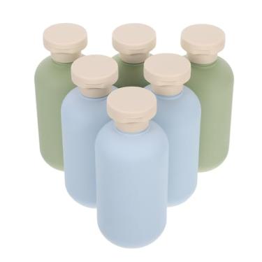 Imagem de FRCOLOR 6 Frascos Recarregáveis ​​para Xampu de Viagem, Recipientes Com Tampa Flip-top de 200 Ml para Loção E Condicionador, Cores Sortidas, Frascos Portáteis para Viagem E Casa