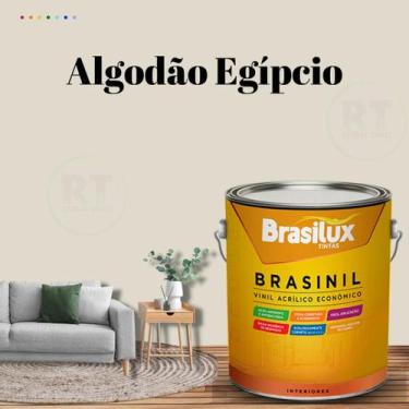 Imagem de Tinta Parede Bege Acrílica Brasinil  3,2l - BRASILUX , ALGODÃO EGIPCIO