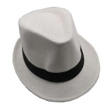 Imagem de Chapéu Panamá Aba 4cm Curta Moda Casual Masculino Feminino tamanho 56 