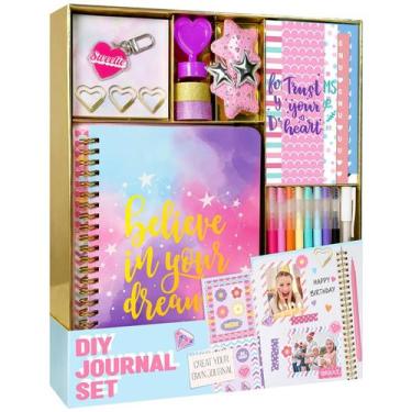 Imagem de Kit de diário Nollh DIY para meninas com conjunto de papelaria e muito