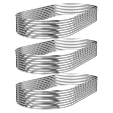 Imagem de FRIZIONE 3 peças - 113 x 50 x 25 canteiros elevados galvanizados ao ar livre, cama de jardim de aço para vegetais, caixa de jardim acima do solo para flores, canteiros elevados de metal para