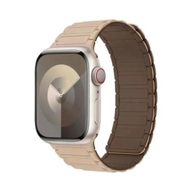 Imagem de Pulseira Magnética De Silicone De 46mm 42mm 40mm 41mm 45mm 44mm 49mm P
