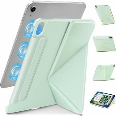 Imagem de Wonzir Capa para iPad Air de 11 polegadas M3/M2 (2025 e 2024) Capa magnética fina e poderosa para iPad Air 5/4 de 10,9 polegadas (2022 e 2020), 4 ângulos Standibg, capa com suporte vertical, com
