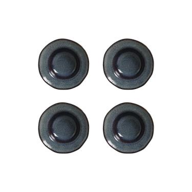 Imagem de Conjunto de Pratos de Sobremesa Porto Brasil Orgânico Titanium 250ml - 4 Peças 