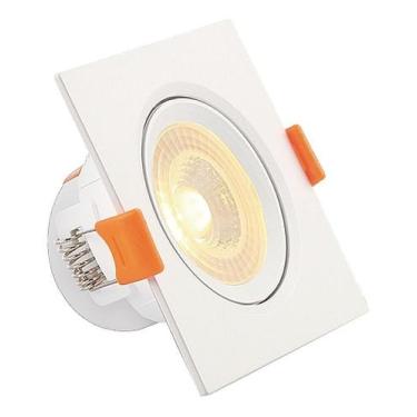 Imagem de Spot Super Led Cob Quadrado 5w Branco Frio - EMBRALUMI, AC85-265V, Bra