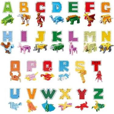 Imagem de Brinquedo VEAIS Alphabots Transformers Alphabet Animal para crianças d