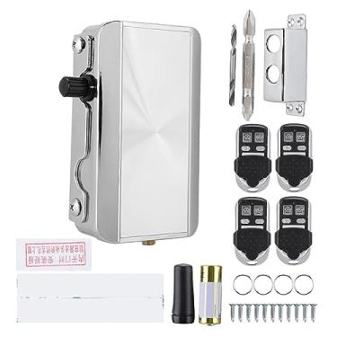 Imagem de Fechadura de Porta Inteligente Com Controle Remoto, 4 * Controle Remoto, Antirroubo, Casa, Escritório, Hotel, Fechadura Antifurto