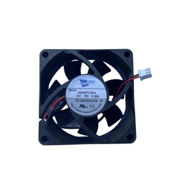 Imagem de Para HXH 70 * 70 * 25 mm 7025 Square Cooling HDH0712UA DC12V 0.35A Ventilador Cooler 2 Linhas