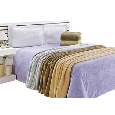 Imagem de Manta Casal 1 Peça Microfibra 100% Poliéster Mellindre Tabaco Queen Tecido